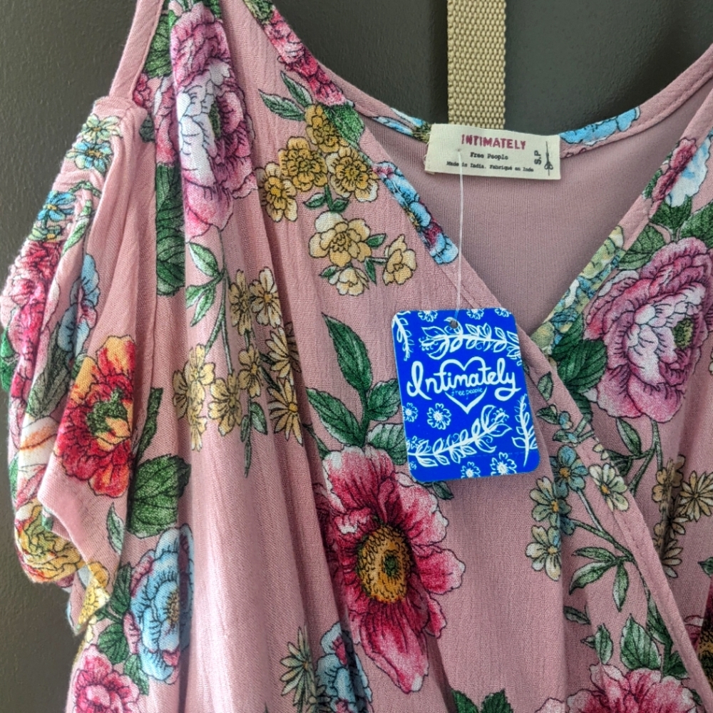 Free People Floral Bohemian Vibes Maxi Dress size S